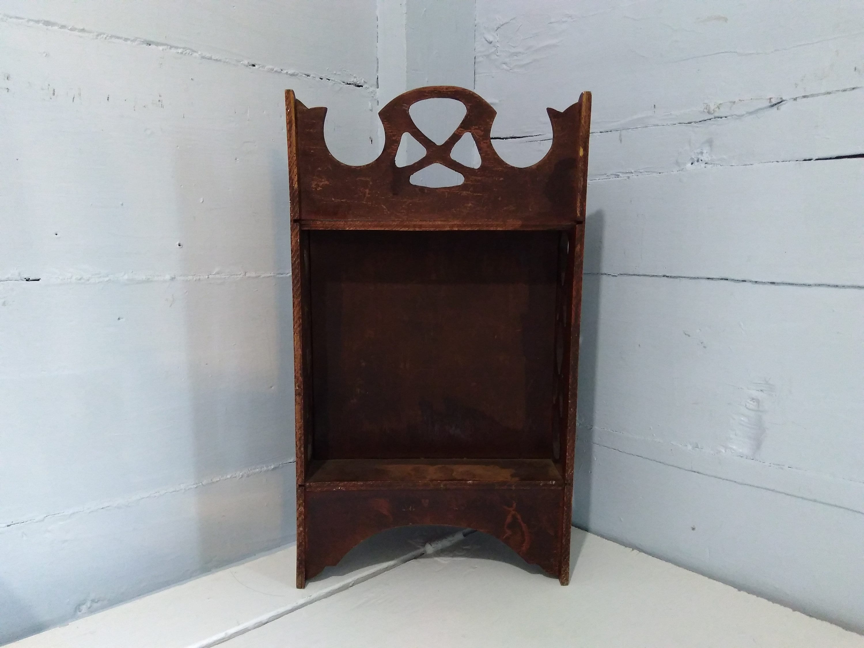 Vintage Wood Shelves Wall Mount Shelf Knick Knack Shelves Home Decor