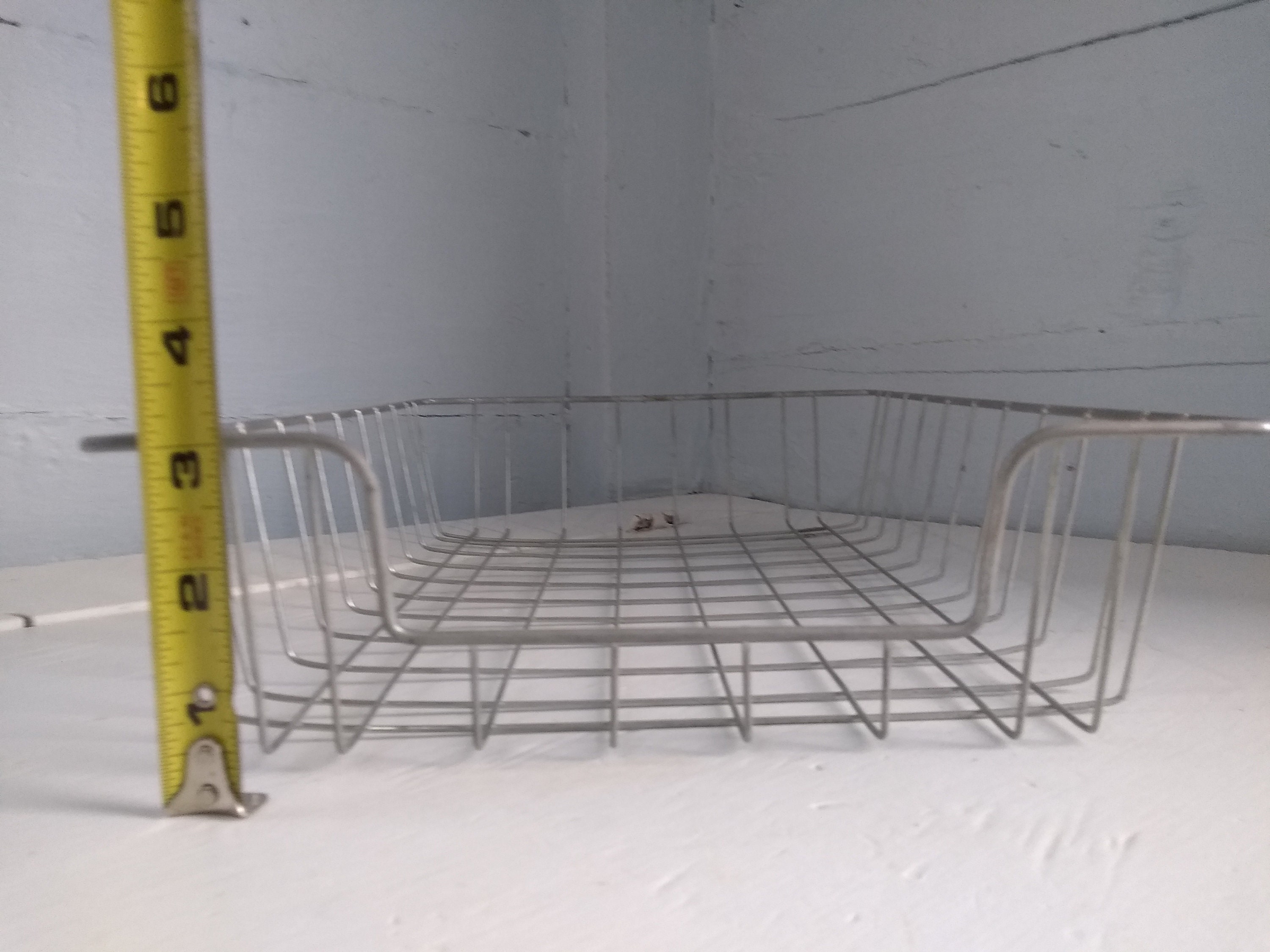 One, Vintage, File Basket, Metal Basket, Paper Tray, Desk Tray, Mid