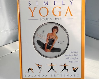 2002 Simply Yoga with Yolanda Pettinato Book and DVD Set  Health and Fitness RhymeswithDaughter