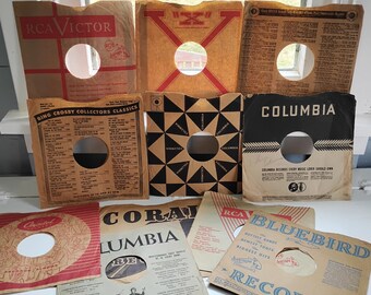 Collection of Antique Victrola Record Sleeves, Craft Supplies, Vintage Ephemera, Collectable, RhymeswithDaughter