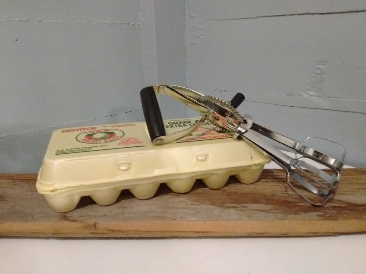 Vintage, Ecko, Egg Beater, Hand Crank, Mixer, Side Handle, 1950s