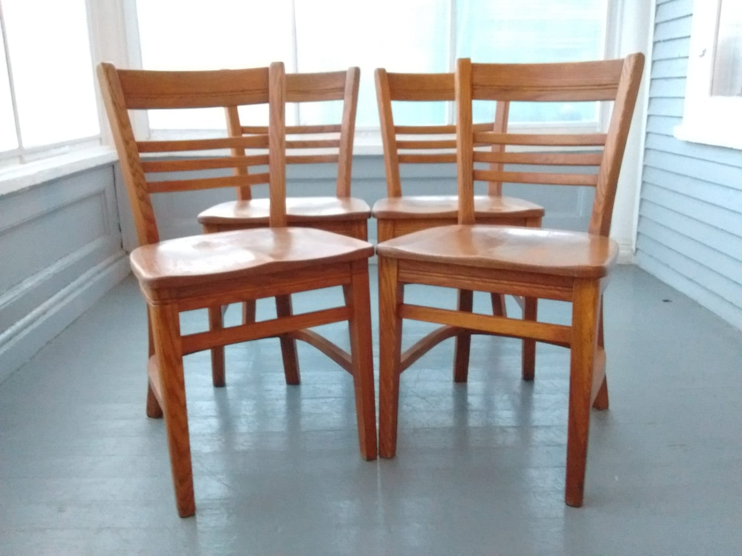 Vintage Buckstaff Set Of Four Kitchen Chairs Dining Chairs Bent