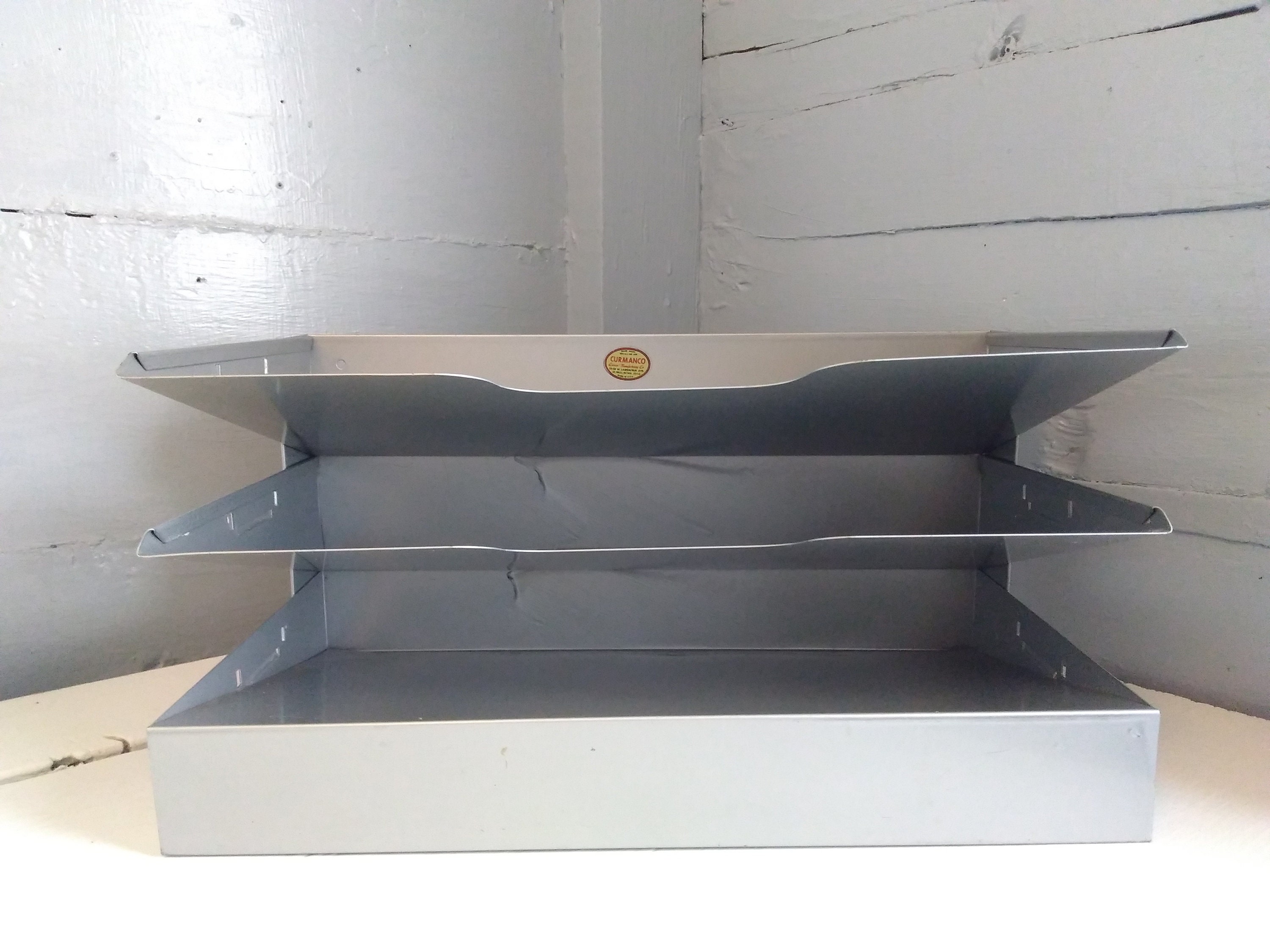 Vintage Desk Tray Paper File Organizer 3