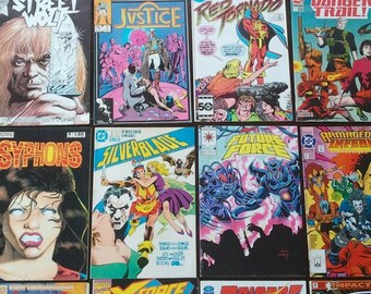 16 Comic Books 80s/90s By; Now, DC, Valiant, Blathorne Publishing