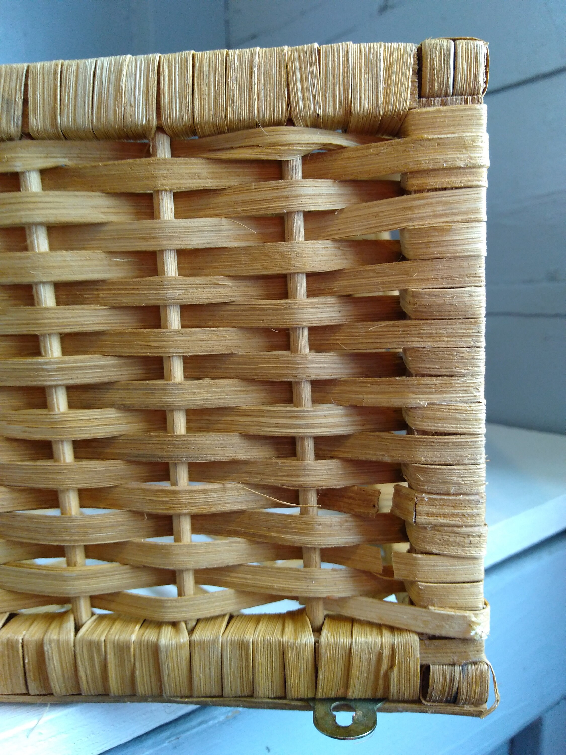 Vintage, Boho, Wicker, Shelves, Shelf Unit, Two Tier, Display Shelves