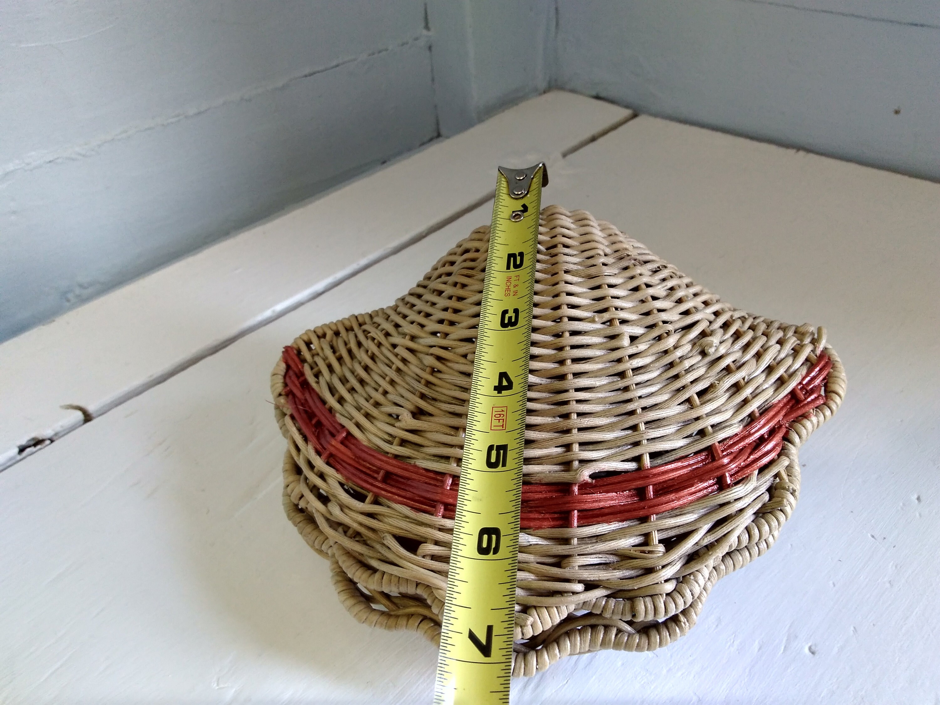 Basket Clam Shell Boho Vintage Home Decor Bathroom Dish ...