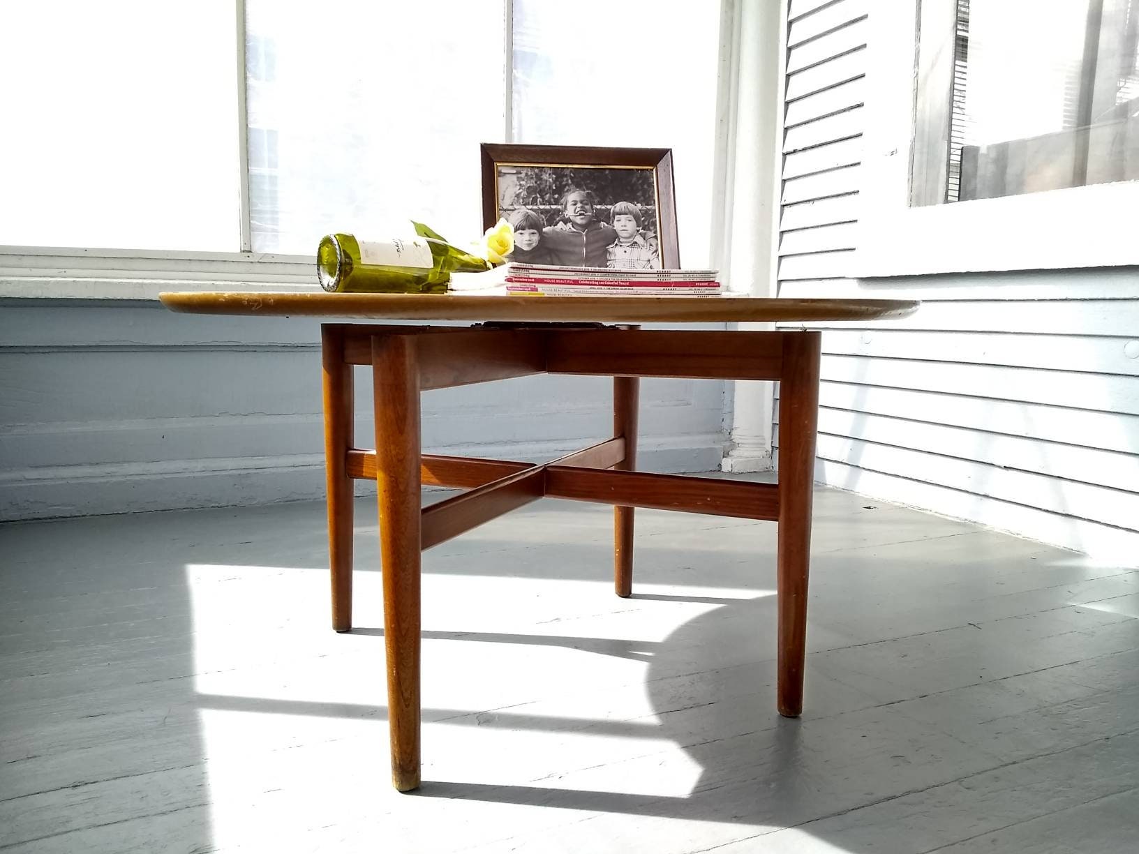 Vintage rotating coffee table deals