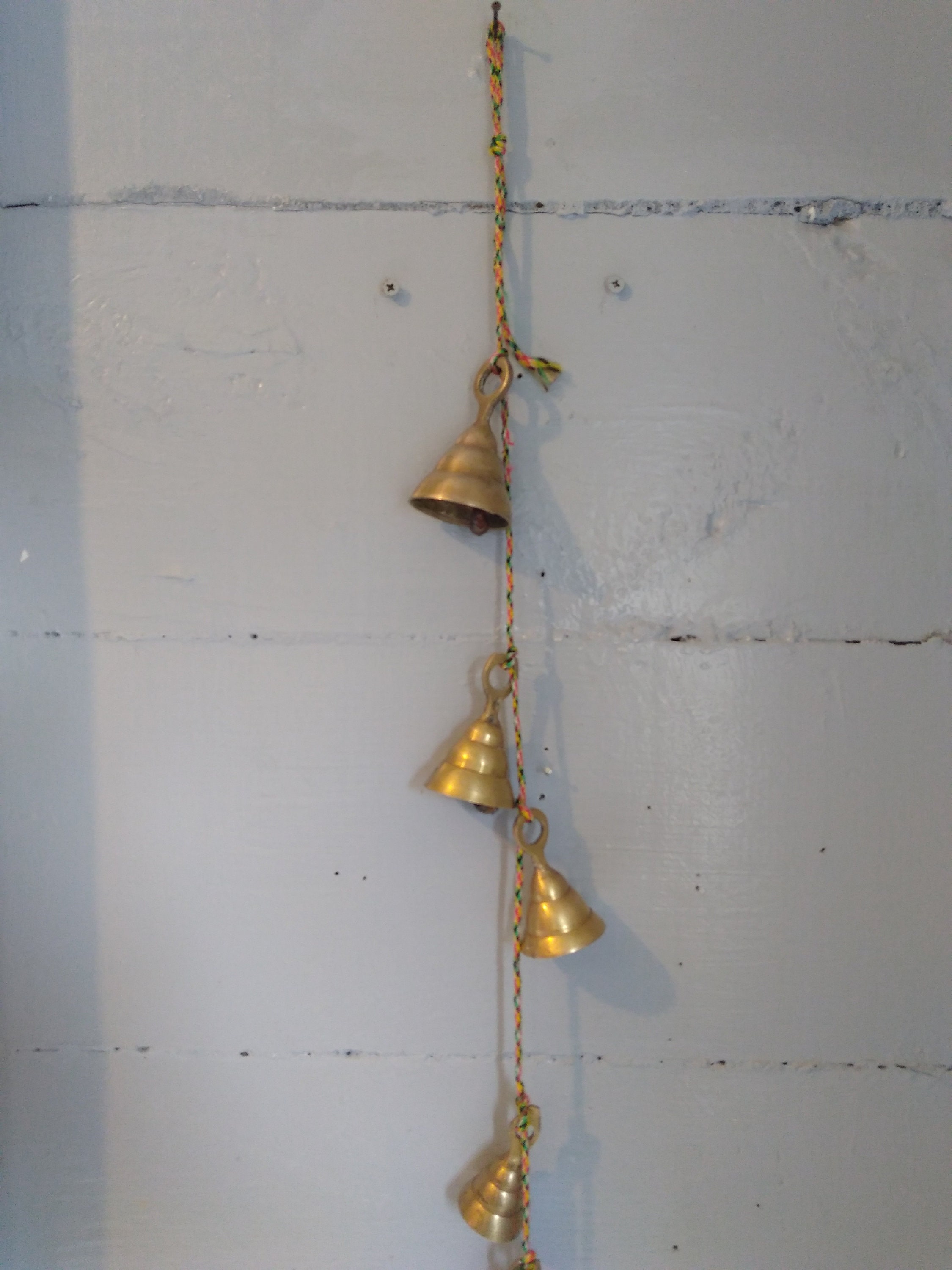 Vintage, Brass, Bell, Wind Chime, String of Bells, Door Chimes