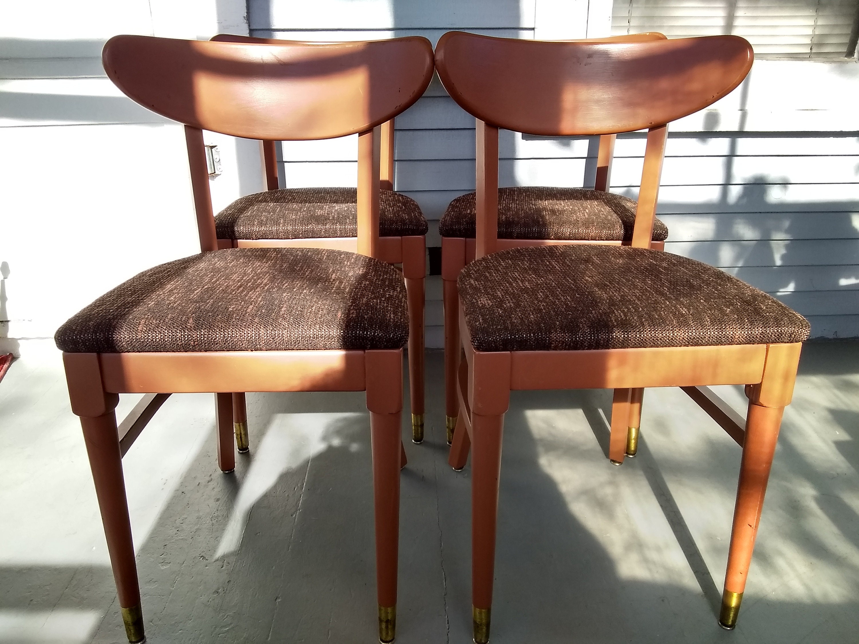Vintage MidCentury Modern Bentwood Chairs Banana Back