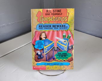 Give Yourself Goosebumps Reader Beware You Choose the Scare Under The Magicians Spell Number 7 RL Stine 1st Edition Book RhymeswithDaughter