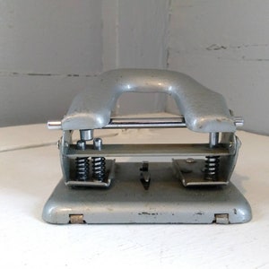 Vintage Paper Punch, Metal Hole Puncher, Boston Paper Holepunch