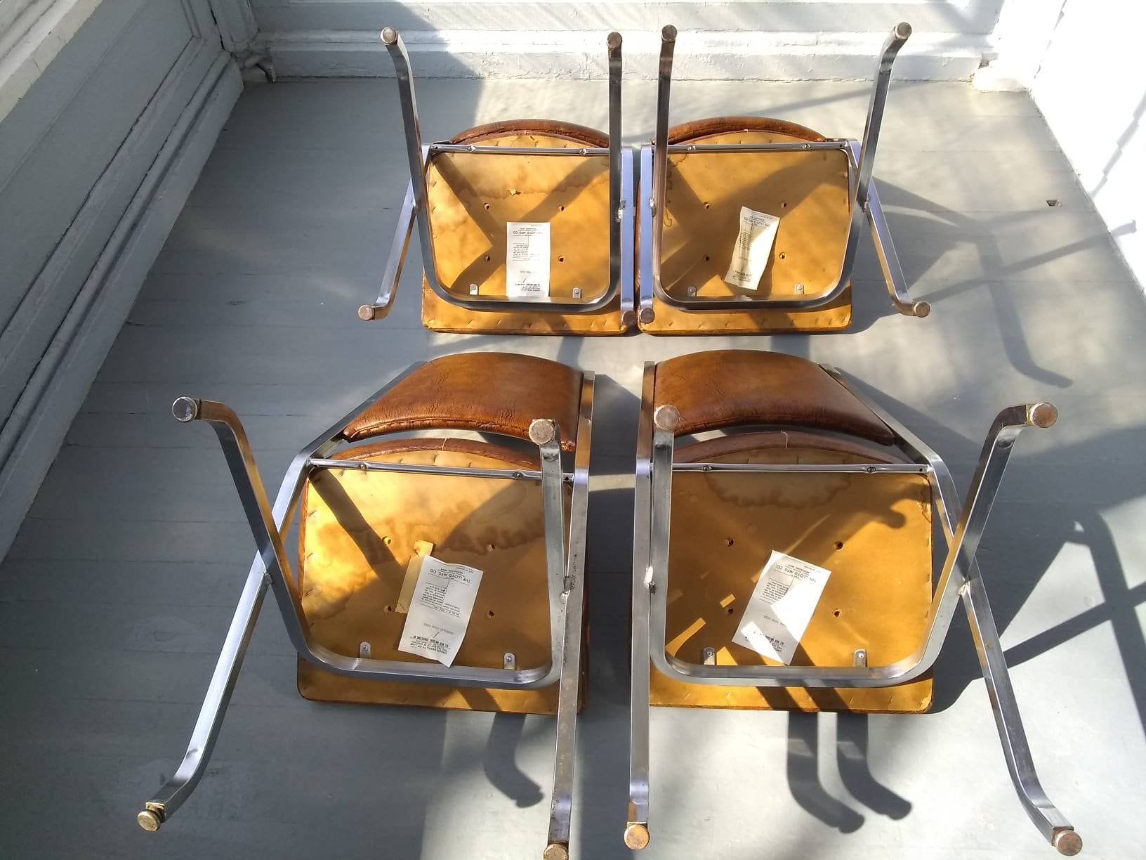 Reserved for Kristin Vintage Kitchen Chairs Set of Four Lloyd Mfg Co