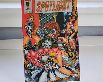 90s Comic, Spotlight, Number 0, August 1993, Heroic Publishing, Comic Book, RhymeswithDaughter