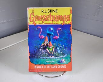 Revenge of the Lawn Gnomes Number 34 Goosebumps R.L. Stine 1st Edition 90s Collectable Book Horror Fiction RhymeswithDaughter