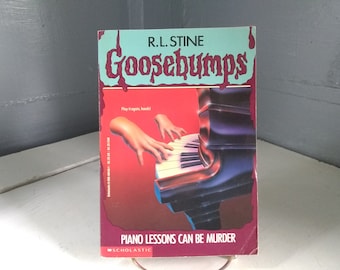 Piano Lessons Can Be Murder Goosebumps R.L. Stine 1st Edition 90s Collectable Book Horror Fiction RhymeswithDaughter