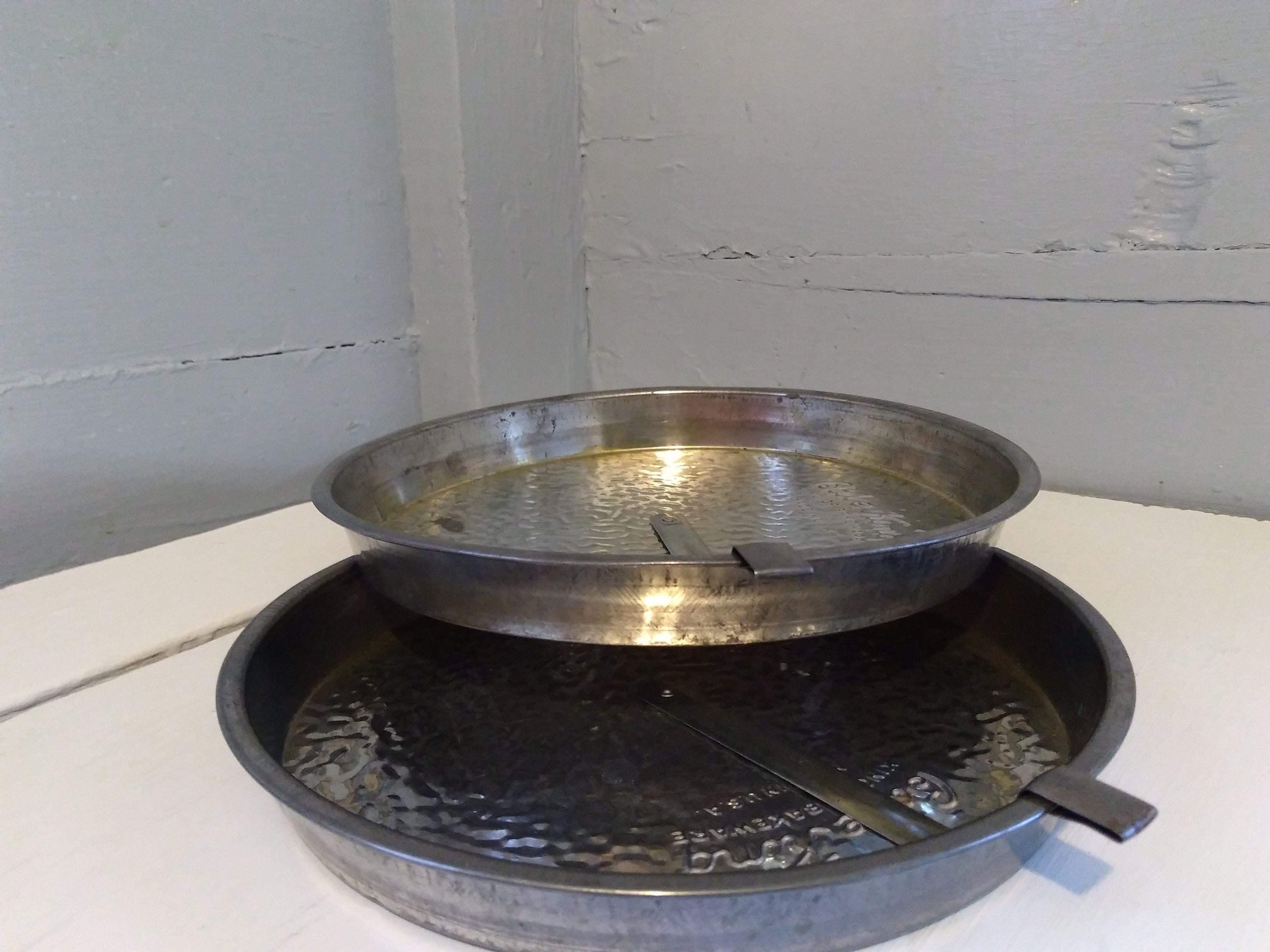 Vintage Bake King Cake Pans Sliders 8 inch Round Textured Baking Kitchen Decor RhymeswithDaughter