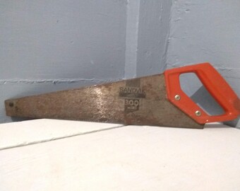 Sandvik 300 Hand Saw Cutting Tools Hand Tools Wood Working Carpentry Vintage Photo Prop RhymeswithDaughter