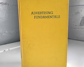 Advertising Fundamentals, Vintage, Hardcover Book, RhymeswithDaughter
