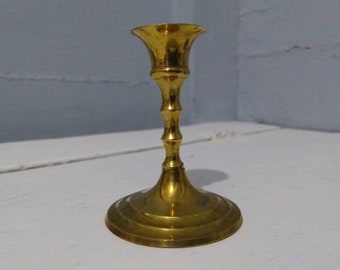 Vintage Brass Candlestick Holder Tapered Round Romantic Lighting Emergency Supplies Table/Mantel/Altar Decor Photo Prop RhymeswithDaughter