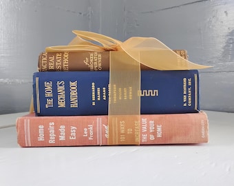 Authentic Classics; Home Repairs Made Easy , The Home Mechanics Handbook 1945 and Practical Real Estate Signed Copy 1911, RhymeswithDaughter