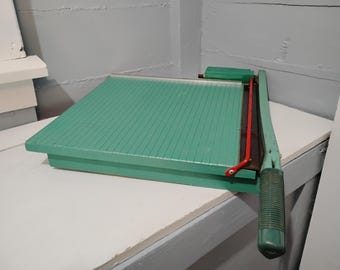 Large Vintage Paper Cutter Guillotine Paper Trimmer Art and  Crafts Supplies/Tools Office Essentials RhymeswithDaughter