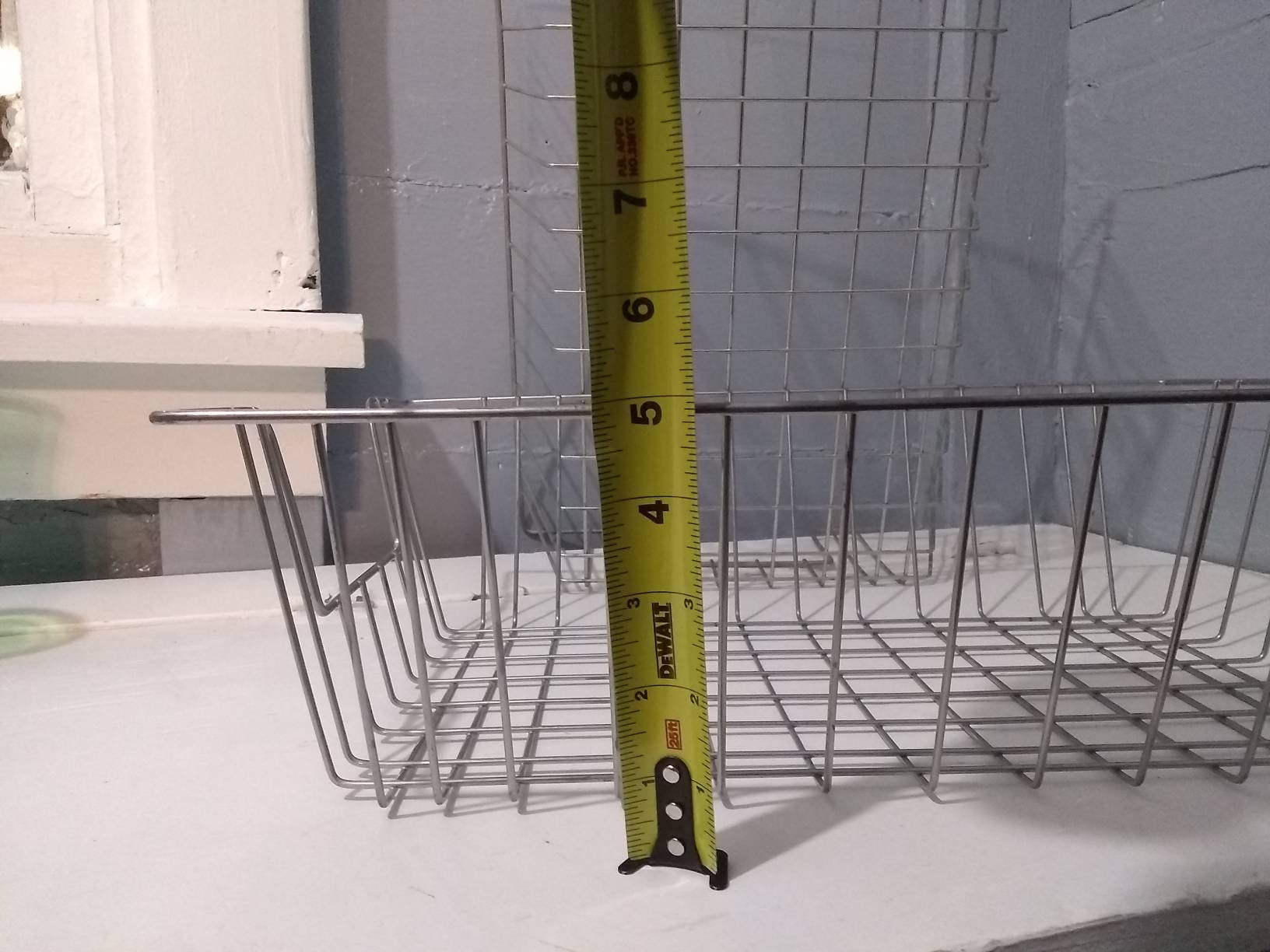 Vintage Metal Wire Basket Desk Tray Paper Tray Mid Century Modern