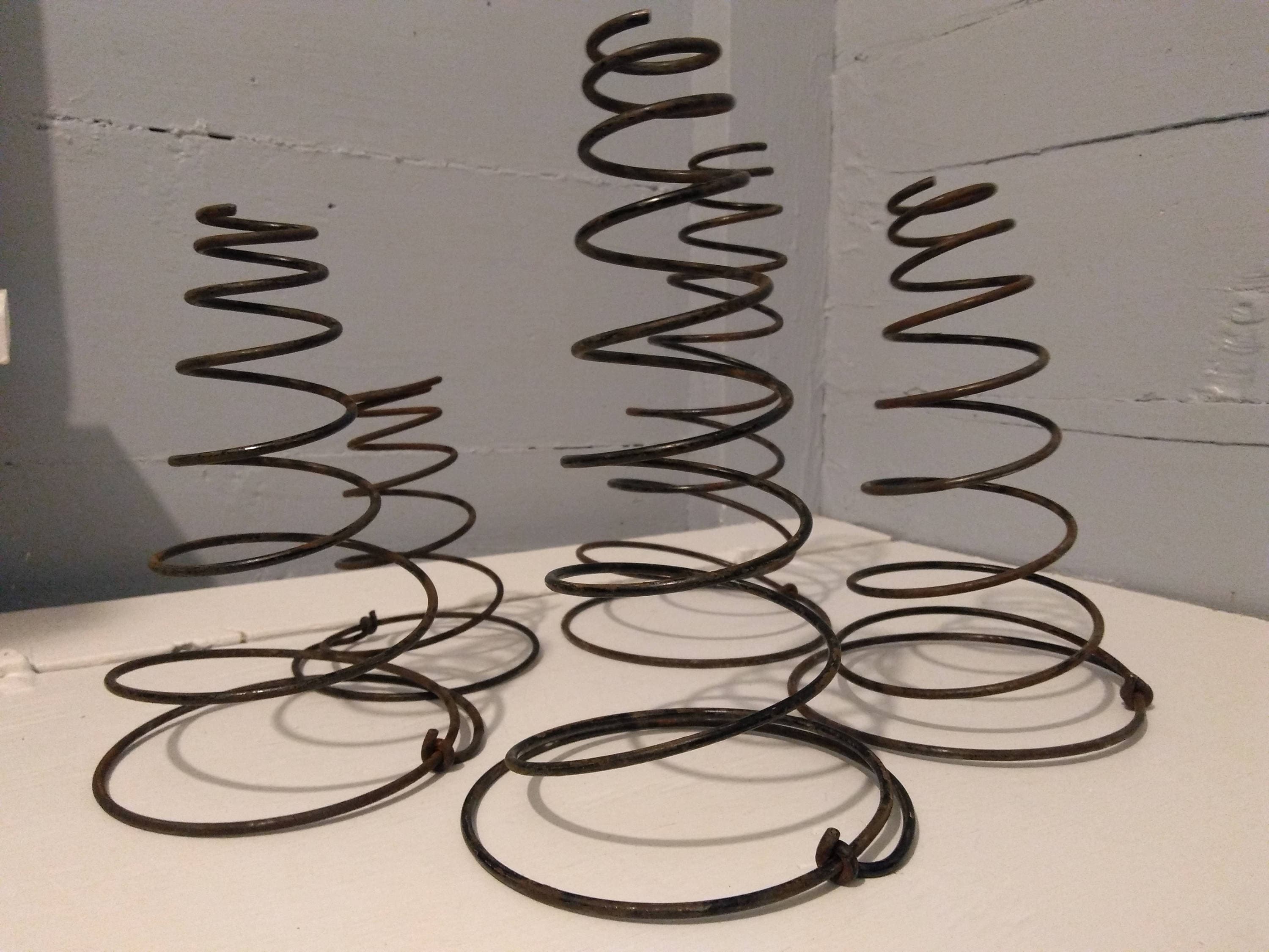 Lot of 5, Antique, Upholstery Springs, Tapered Springs, Sofa Springs