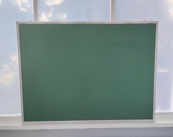 Chalkboard Large Vintage Hanging 48x36 Green Metal Frame Hanging  with Chalk Rest Ledge Chalkboard Classroom Home School Office
