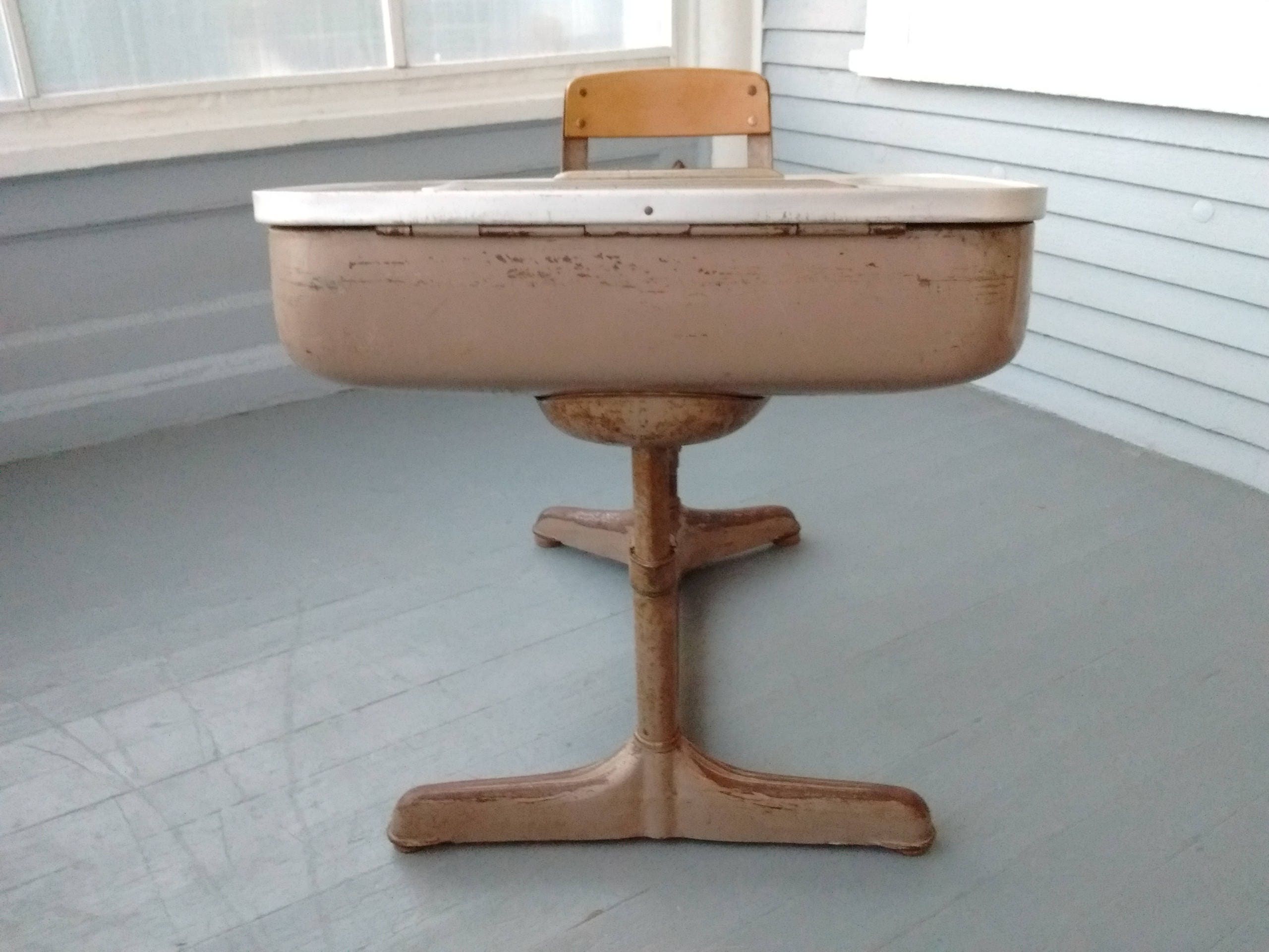 Vintage Kids Desk Childrens Desk And Chair School Desk Kids