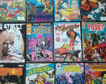 Comic Books 80s 90s Collection by Now DC Valiant Blathorne Publishing Inc Marvel Malibu Image and Impact Photo Prop RhymeswithDaughter