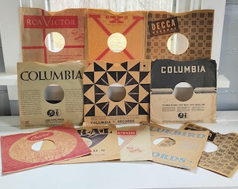 Collection of Antique Victrola Record Sleeves, Craft Supplies, Vintage Ephemera, Collectable, RhymeswithDaughter