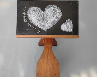 Vintage Kids Chalkboard Desk & Chair - Wood Children's Furniture, RhymeswithDaughter