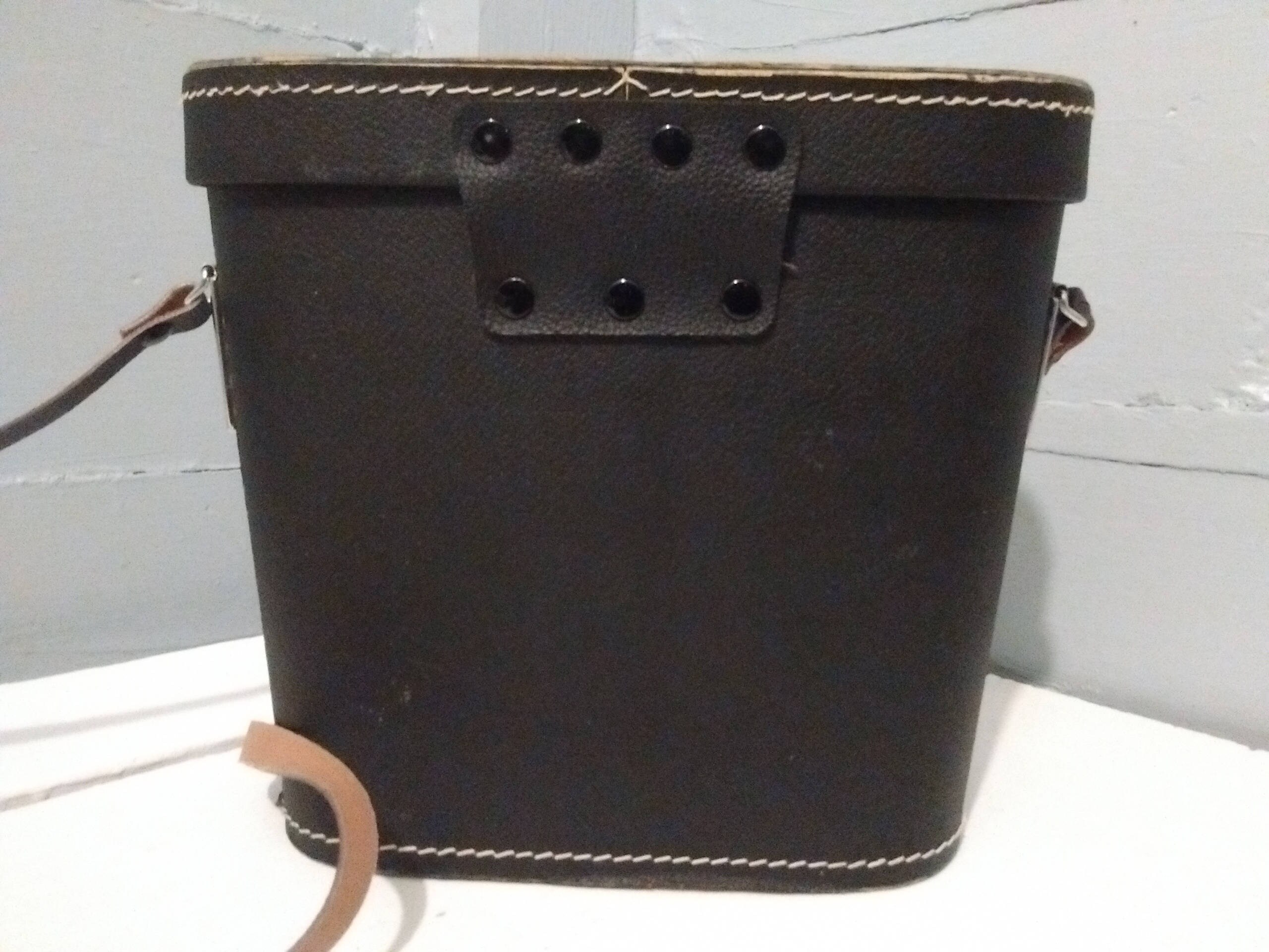 Vintage Compass Binocular Case, Purse, Black