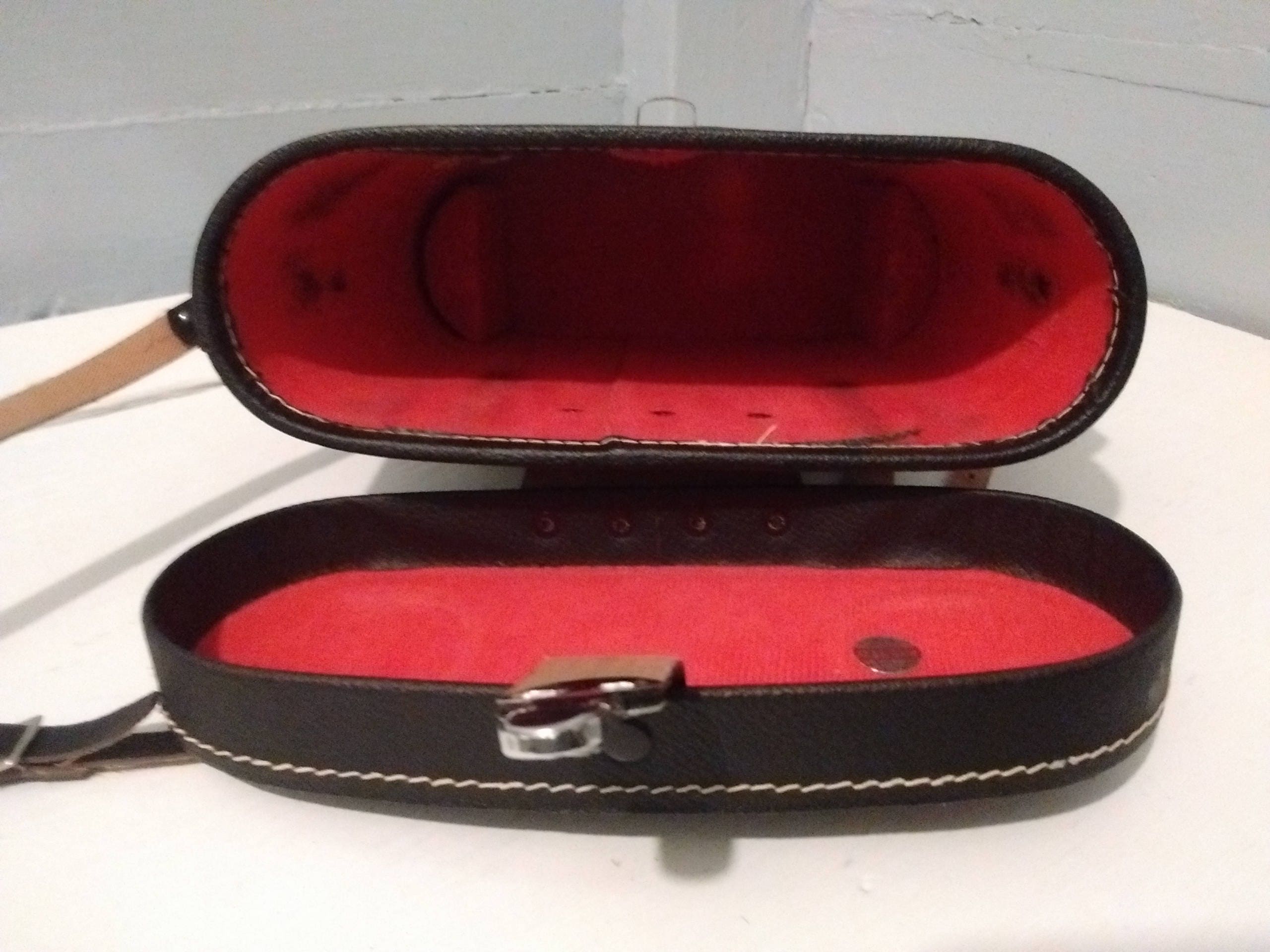 Vintage Compass Binocular Case, Purse, Black