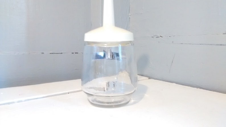 Retro Food Chopper Food Processor Kitchen Gadget Gemco White Plastic Glass Photo Prop RhymeswithDaughter