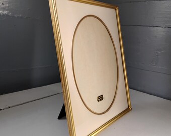 Elegant Vintage 12x10 24 Karat Gold Plated Metal Picture Frame: Mid-Century Modern RhymeswithDaughter