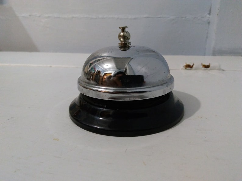 Vintage Desk Bell Counter Bell Shop Bell Hotel Bell Office Bell Works Great Photo Prop RhymeswithDaughter