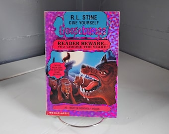 Give Yourself Goosebumps Reader Beware Number 5 Night in Werewolf Woods 1st Edition Book Horror Fiction Collectable RhymeswithDaughter
