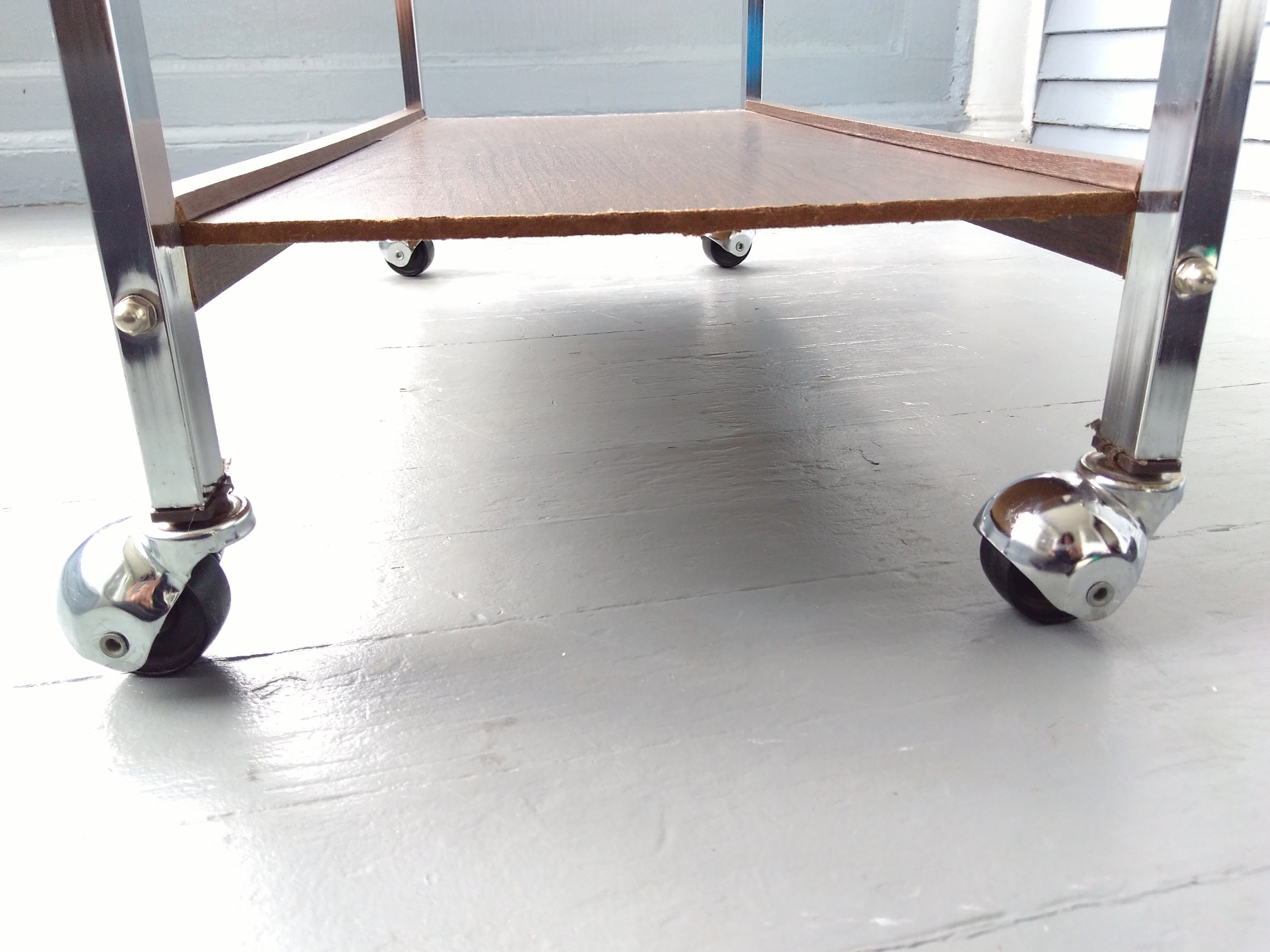 Vintage MidCentury Rolling Cart TV Cart TV Stand Plant Stand Book