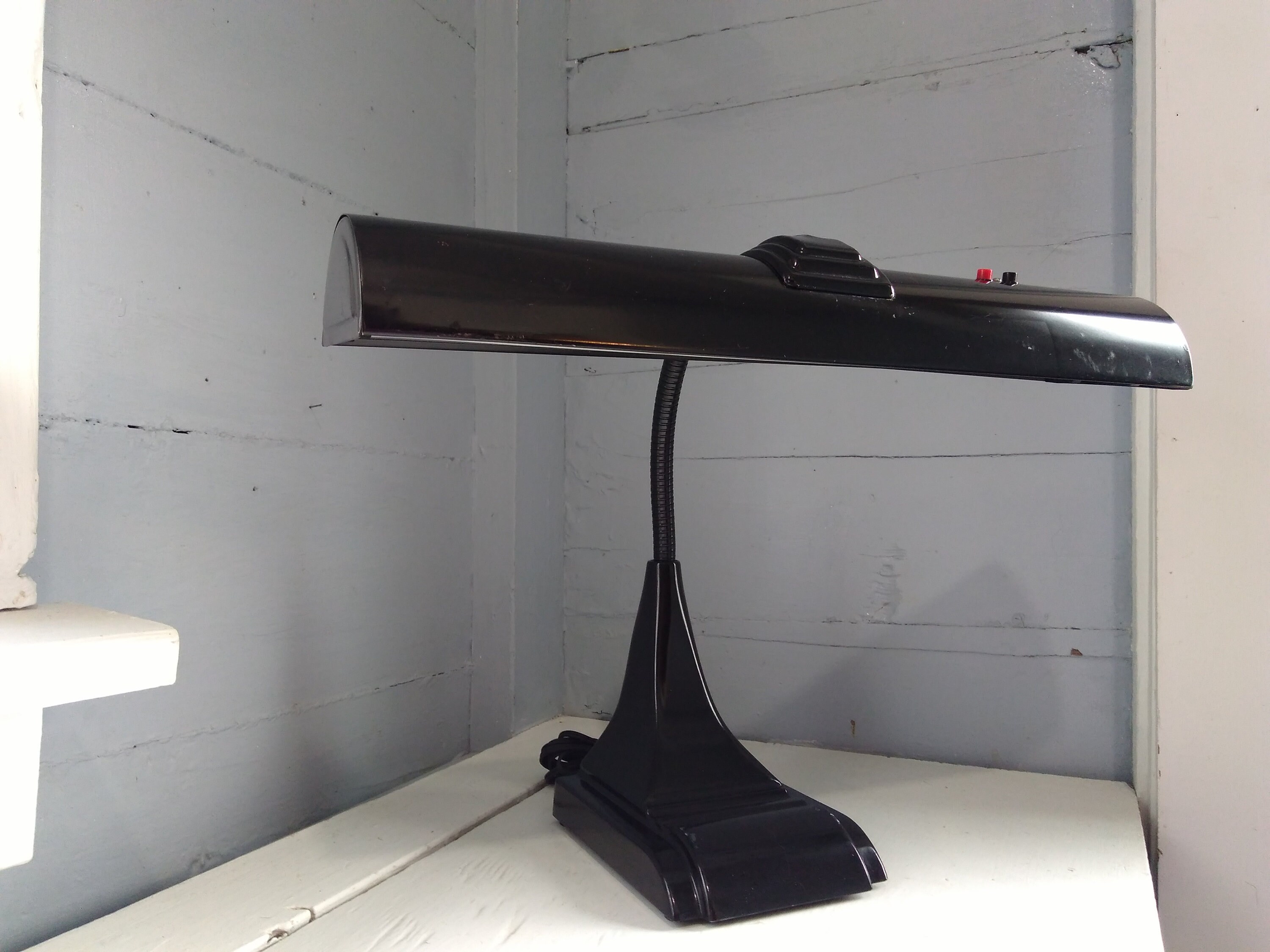 Vintage Desk Lamp Metal Black Art Deco Industrial Decor Drafting Table