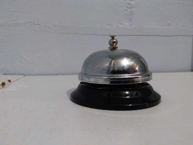 Vintage Desk Bell Counter Bell Shop Bell Hotel Bell Office Bell Works Great Photo Prop RhymeswithDaughter