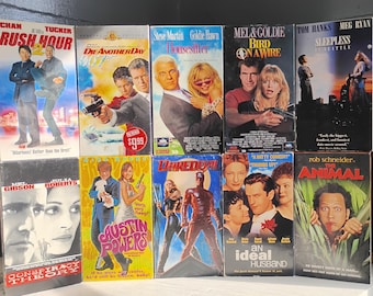 Vintage VHS Movies, Action, Comedy, Romance, and More RhymeswithDaughter