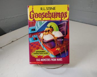 Goosebumps Egg Monsters From Mars Number 42 R L Stine Horror 90s 1st Edition Paperback Book RhymeswithDaughter
