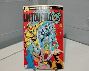 Vintage Amazing Comics UntouchaBots Number 2 1987 Comic Book Collectable Gift Idea RhymeswithDaughter