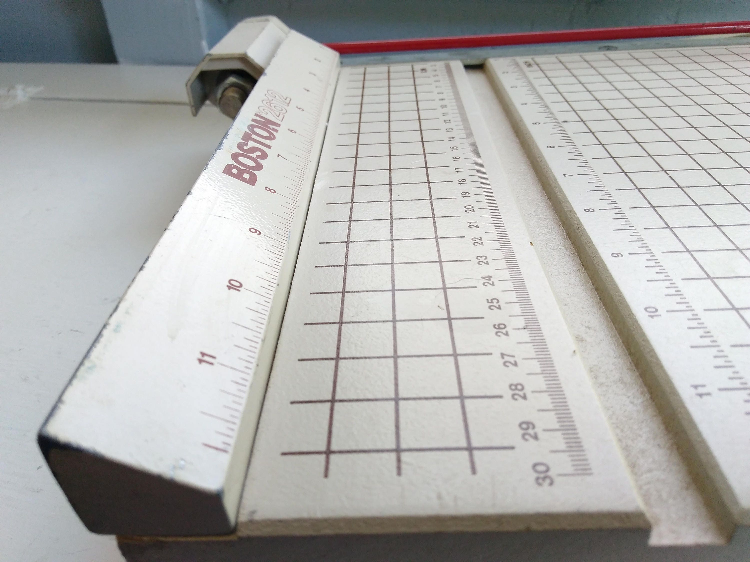 Paper cutter boston model no 2612 paper trimmer guillotine table top