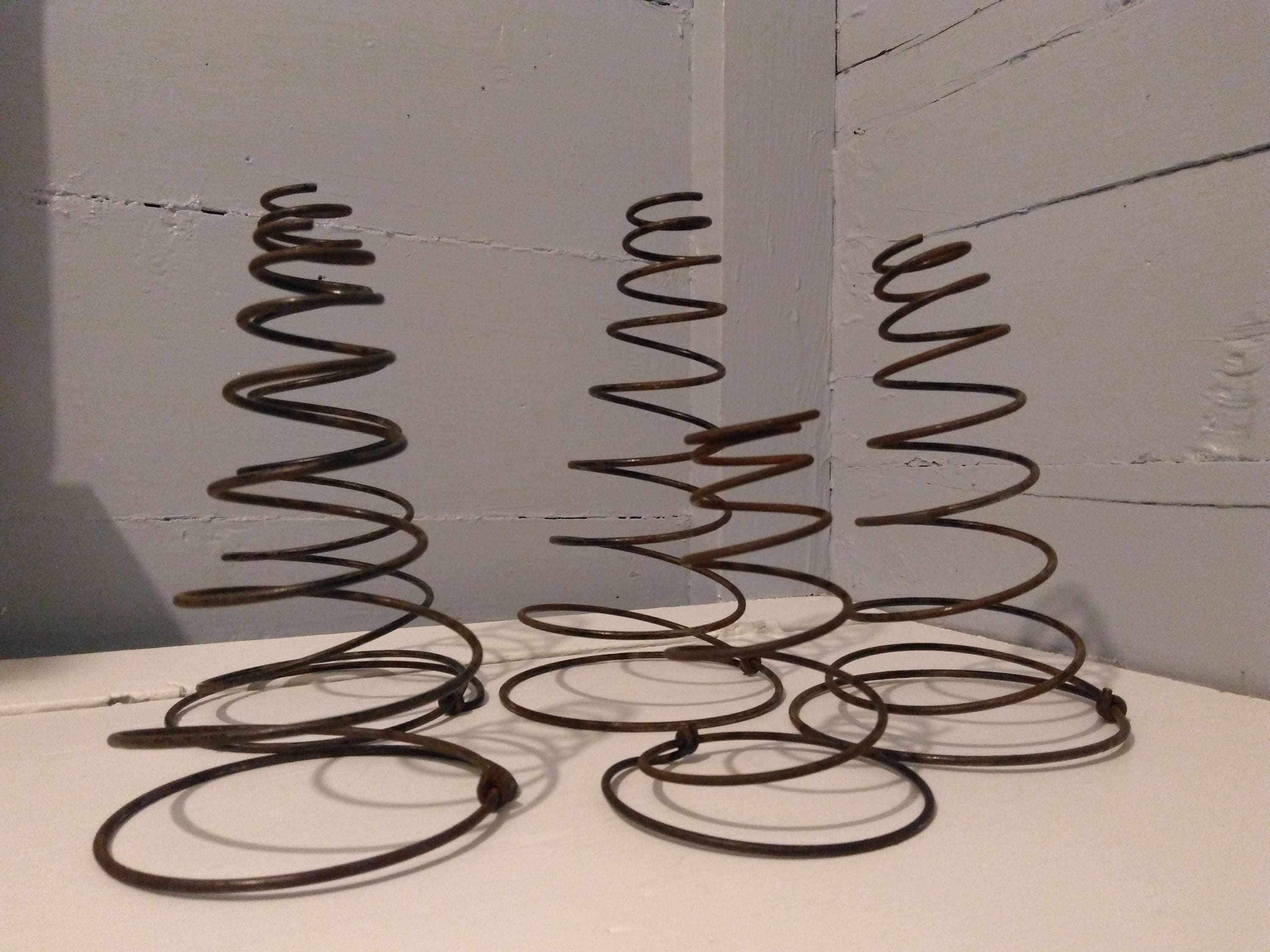 Lot of 5, Antique, Upholstery Springs, Tapered Springs, Sofa Springs