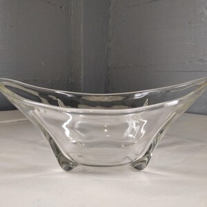 Candy Dish Vintage Clear Glass Footed Ring Dish Nut Dish Mint Bowl Serving Dish Photo Prop Wedding Mint Dish RhymeswithDaughter