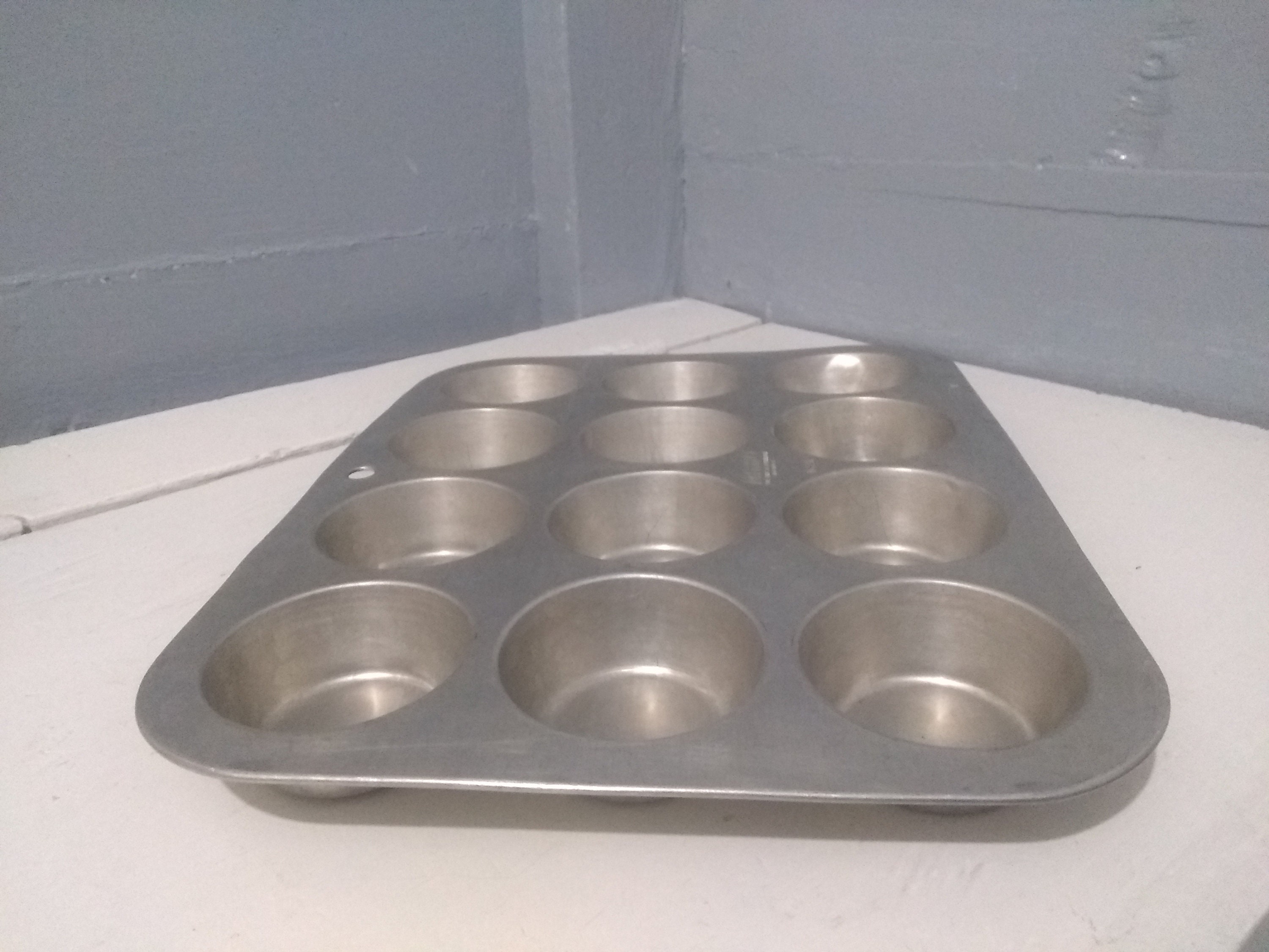 Extra Large Muffin Pan Square Cupcake Tin Lustre Quality Aluminum Baking  Pans Kitchen Decor Succulent Planter RhymeswithDaughter