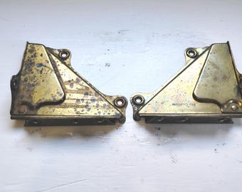 Vintage, Hinges, Inside Corner Mount for a Hope Chest Cedar Chest or Blanket Chest, Furniture Replacement Hardware, RhymeswithDaughter