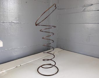 One Vintage Furniture Edge Spring Coil Hour Glass Spring Heavy Duty Furniture Repair 8 Gauge Industrial Decor RhymeswithDaughter